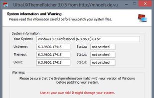 UltraUXThemePatcher screenshot 2