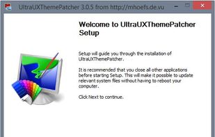 UltraUXThemePatcher screenshot 1