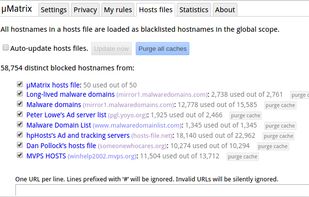 uMatrix screenshot 2