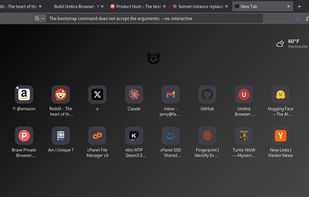 Umbra Browser screenshot 1