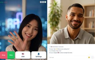 Press Skip to be matched with the next person instantly.