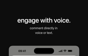 engage with voice.