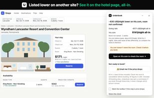 Listed lower on another site? See it on the hotel page, all-in.