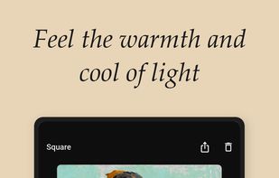 Feel the warmth and cool of light