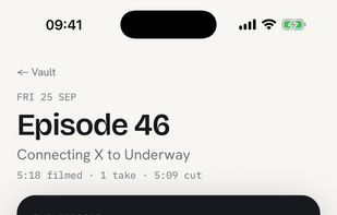 An episode: cut from your answers in the order you said them, ready to post.