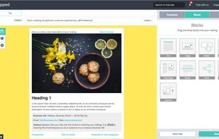 Create beautiful email campaigns with the drag and drop editor