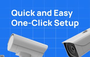 Quick setup with two-way audio, HD video, and PTZ controls for compatible cameras.