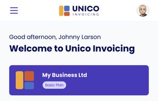 Unico Invoicing screenshot 1