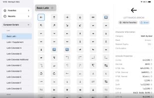 Unicode Companion screenshot 1