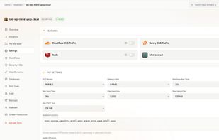 Website Settings: Cloudflare, BunnyCDN, Redis, Memcached, and so much more