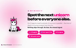 Unicorn Screener screenshot 1