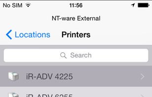uniFLOW screenshot 1