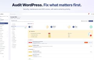Scan WordPress websites for security, maintenance, performance and configuration issues, with actionable recommendations and one-click fixes.