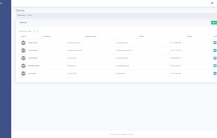 Centralized client list with quick access to all projects, data and related resources.