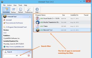 Filter Application List