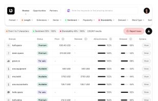 Unique Domains screenshot 1