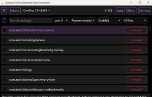 Universal Android Debloater NG screenshot 1