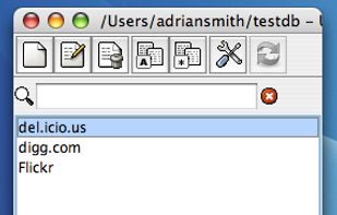 Max OS X - Main Window