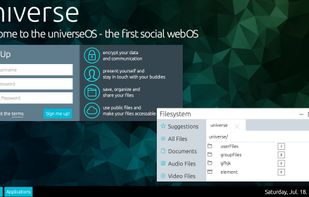 universeOS screenshot 1