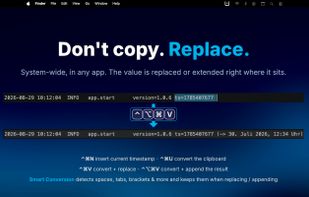 Convert & Append keeps the original value and adds the conversion after it