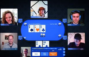 Screenshot of the unmasked.poker APP