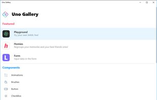 Uno Platform screenshot 1