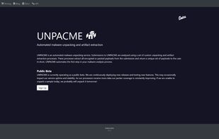 UnpacMe screenshot 1