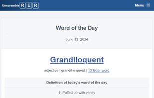 Word Unscrambler - Unscramblerer.com screenshot 1