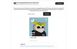 Unstoppable Domains Resolver screenshot 1