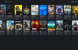 Grey theme library view