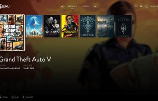 Installed games view in the Official Unu theme