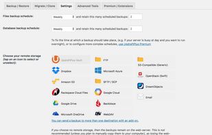 UpdraftPlus screenshot 1