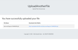 After uploading a file