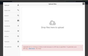 Uploader Window screenshot 1
