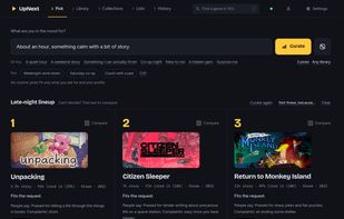 Main screen on PC