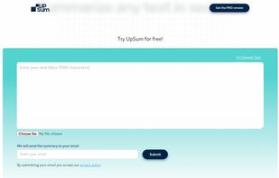 Upsum.io AI summarizer 4