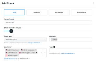 This basic check is the most common check utilized by Uptime users.