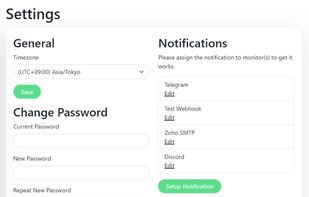Uptime Kuma screenshot 1