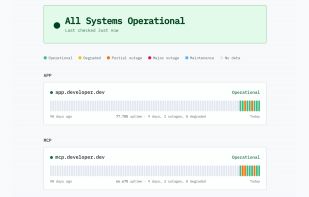 Uptimepage screenshot 2