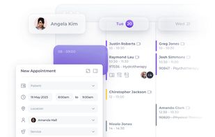 Simple appointment scheduling with focused views
Find a space for that last minute appointment is a breeze with weekly staff calendars.