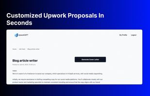 UpworkGPT screenshot 1