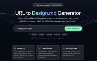 URL to Design.md screenshot 1