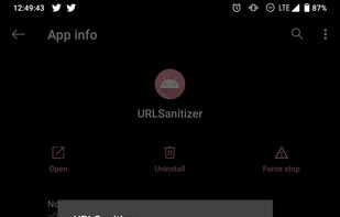 URLSanitizer screenshot 1