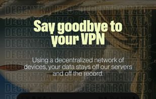 The home page when the app is connecting to the network