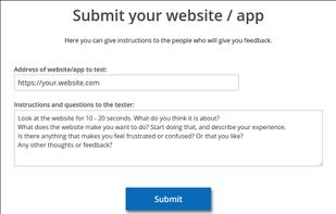 You can give custom instructions to the testers.