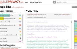 Usable Privacy screenshot 1