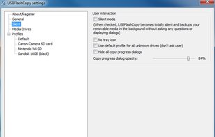 Silent Copy Settings