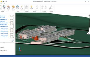 Main interface showing ifc file structure.