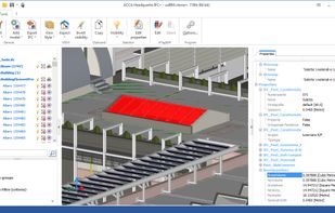 Viewing feature - box to view the ifc file information