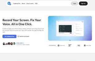 Record Your Screen. Fix Your Voice. All in One Click.